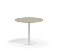 Pilastro pilaripöytä BX ø 90 cm akustik linoleum, valkoinen jalusta