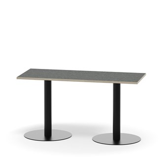Pilastro pilaripöytä BX 120x50 cm akustik linoleum, musta jalusta