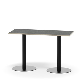Pilastro pilaripöytä BX 120x50 cm akustik linoleum, musta jalusta