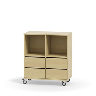 Svea säilytin, 4 laatikkoa, 2 lokeroa, K90 cm RM