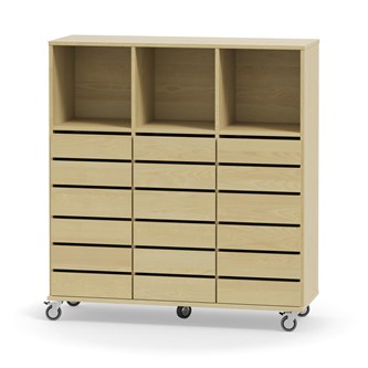 Svea säilytin, 18 pientä laatikkoa, 3 lokeroa, K130 cm RM