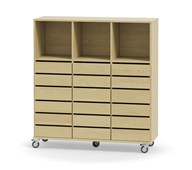 Svea säilytin, 18 pientä laatikkoa, 3 lokeroa, K130 cm RM