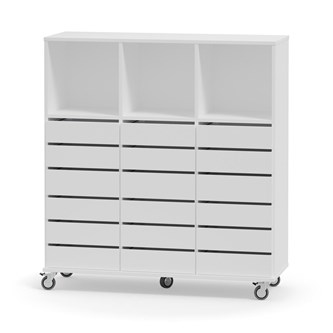 Svea säilytin, 18 pientä laatikkoa, 3 lokeroa, K130 cm RM