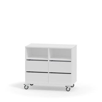 Svea säilytin, 4 laatikkoa, 2 pientä lokeroa, K72 cm RM