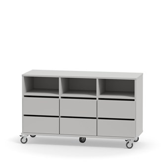 Svea säilytin, 6 laatikkoa, 3 pientä lokeroa, K72 cm RM