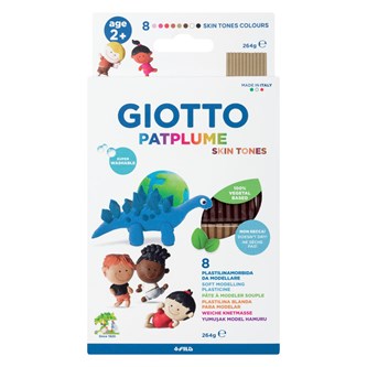Muovailuvaha Giotto Patplume, 8 ihonväriä