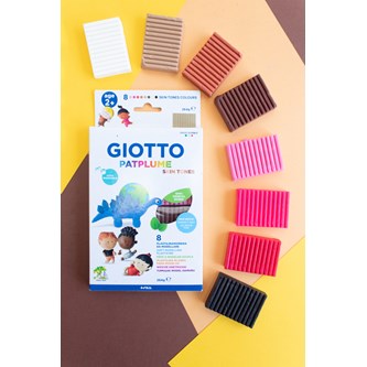 Muovailuvaha Giotto Patplume, 8 ihonväriä