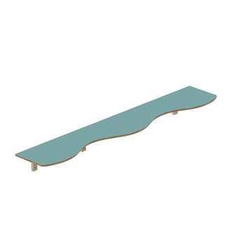 Curve hylly L200 S36 K20 cm