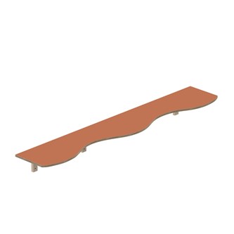 Curve hylly L200 S36 K20 cm