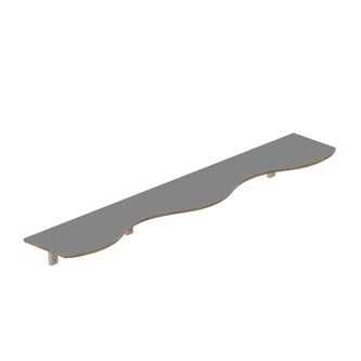 Curve hylly L200 S36 K20 cm