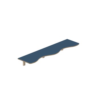 Curve hylly L140 S36 K20 cm