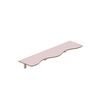 Curve hylly L140 S36 K20 cm