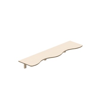 Curve hylly L140 S36 K20 cm
