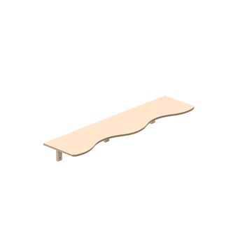 Curve hylly L140 S36 K20 cm
