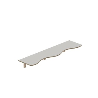 Curve hylly L140 S36 K20 cm