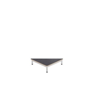 12:38 leikkipöytä akustik linoleum 90x66x66 cm, valkoinen runko