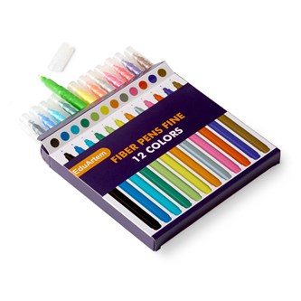 Kuitukärkikynä EduArtem fine, 12 väriä