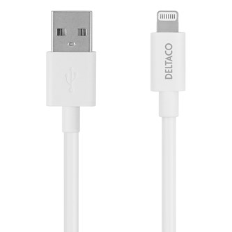 USB kaapeli Lightning - A, 0,5 m, valkoinen