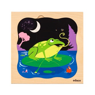 EDUCO Kerrospalapeli sammakko, 31 palaa