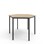 12:38 FSC kuusikulmainen pöytä BX akustik optimal laminat, 120x120 cm musta jalusta