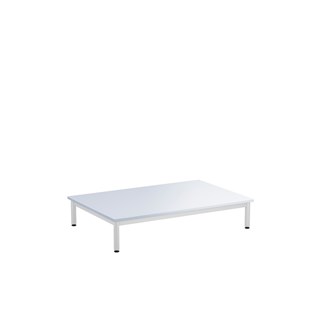 12:38 leikkipöytä HPL 120x80 cm, valkoinen runko