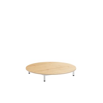 12:38 leikkipöytä HPL ø 120 cm, valkoinen runko