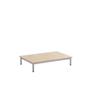 12:38 leikkipöytä HPL 120x80 cm, hopea runko