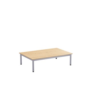 12:38 leikkipöytä HPL 120x80 cm, hopea runko