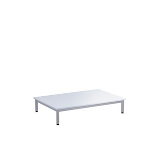 12:38 leikkipöytä HPL 120x80 cm, hopea runko