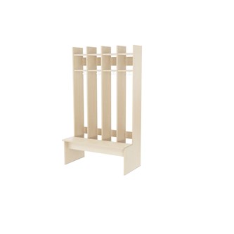 Norden naulakko penkillä ja kenkähyllyllä lokero L 22 cm, koivu