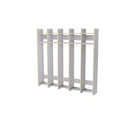 Norden naulakko kenkähyllyllä lokero L 28 cm, vaaleanharmaa