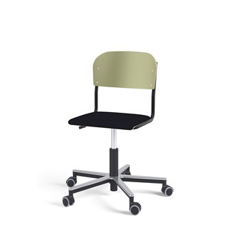 Matte FSC BX tuoli kaasujousella, pyörät, aluristikko, pieni istuin, musta runko