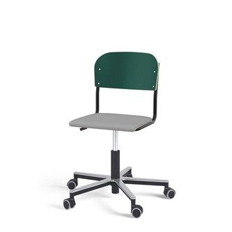 Matte FSC BX tuoli kaasujousella, pyörät, aluristikko, pieni istuin, musta runko