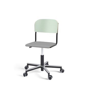 Matte FSC BX tuoli kaasujousella, pyörät, aluristikko, pieni istuin, musta runko