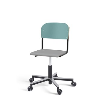 Matte FSC BX tuoli kaasujousella, pyörät, aluristikko, pieni istuin, musta runko