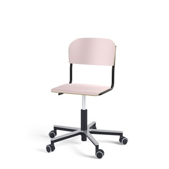 Matte FSC BX tuoli kaasujousella, pyörät, aluristikko, pieni istuin, musta runko