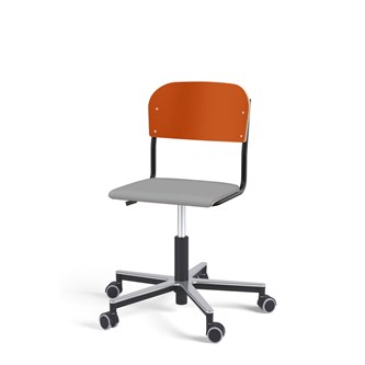 Matte FSC BX tuoli kaasujousella, pyörät, aluristikko, pieni istuin, musta runko