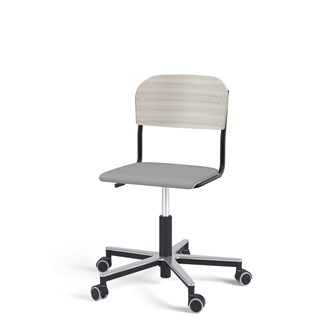 Matte FSC BX tuoli kaasujousella, pyörät, aluristikko, pieni istuin, musta runko