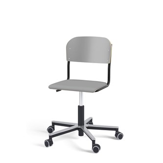 Matte FSC BX tuoli kaasujousella, pyörät, aluristikko, pieni istuin, musta runko