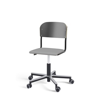 Matte FSC BX tuoli kaasujousella, pyörät, aluristikko, pieni istuin, musta runko