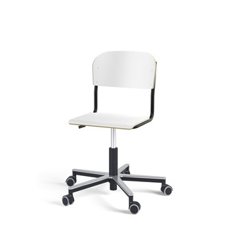 Matte FSC BX tuoli kaasujousella, pyörät, aluristikko, pieni istuin, musta runko