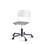 Matte FSC BX tuoli kaasujousella, pyörät, aluristikko, pieni istuin, valkoinen runko