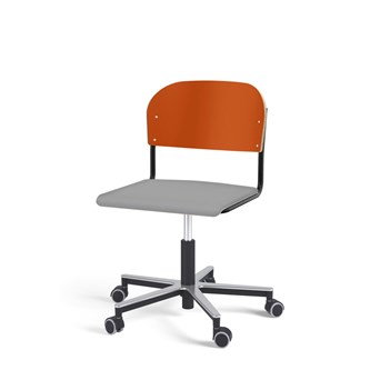 Matte FSC BX tuoli kaasujousella, pyörät, aluristikko, iso istuin, musta runko