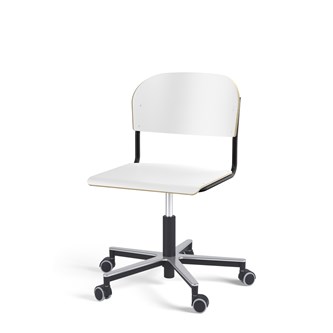 Matte FSC BX tuoli kaasujousella, pyörät, aluristikko, iso istuin, musta runko