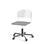 Matte FSC BX tuoli kaasujousella, pyörät, aluristikko, iso istuin, valkoinen runko