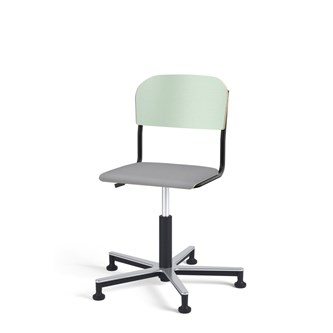 Matte FSC BX tuoli kaasujousella, liukutassut, aluristikko, pieni istuin, musta runko