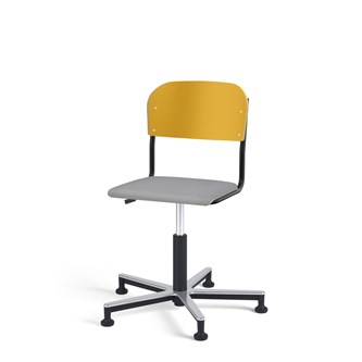 Matte FSC BX tuoli kaasujousella, liukutassut, aluristikko, pieni istuin, musta runko