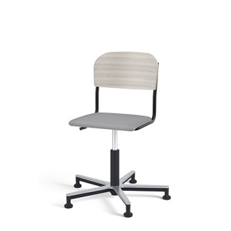 Matte FSC BX tuoli kaasujousella, liukutassut, aluristikko, pieni istuin, musta runko