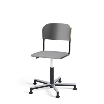 Matte FSC BX tuoli kaasujousella, liukutassut, aluristikko, pieni istuin, musta runko