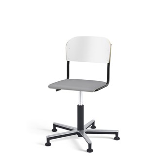 Matte FSC BX tuoli kaasujousella, liukutassut, aluristikko, pieni istuin, musta runko